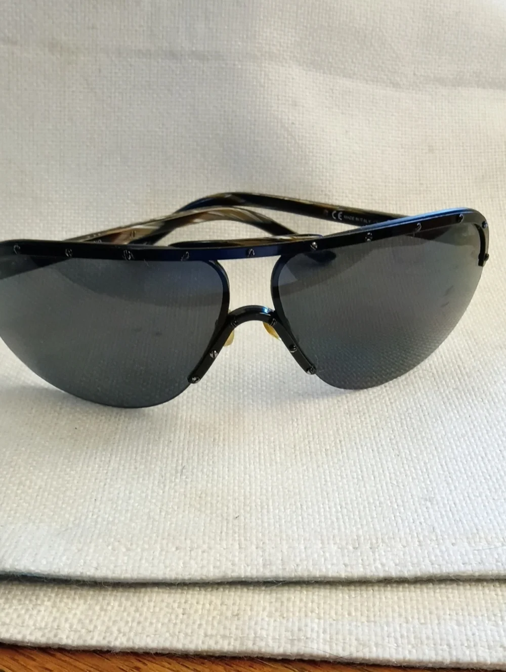Valentino Women's Sunglasses Black/Gray Frame, Dark Smoke Lenses